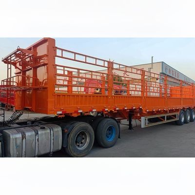 60 Tons 80 Tons Detachable Fence Trailer for Transporting Bulk Goods Customizable