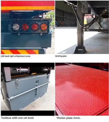 20Ft 40Ft 50Ton Flatbed Semi Trailer with Container Chassis and 50mm or 90mm King Pin