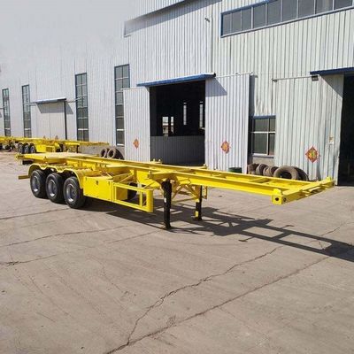 50 Ton Max Payload 3 Axle 20FT 40FT Container Chassis Skeleton Semi Truck Trailer