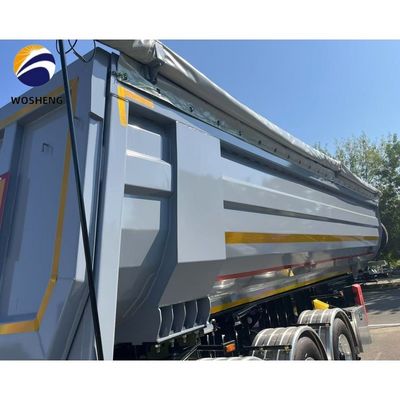 60 Tons 3 Axles 35 Cubic Meter U Shape Hydraulic Rear Unloading Semi-Trailer Dump Truck
