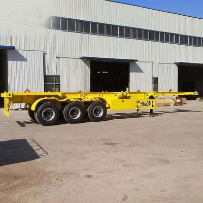 50 Ton Max Payload 3 Axle 20FT 40FT Container Chassis Skeleton Semi Truck Trailer