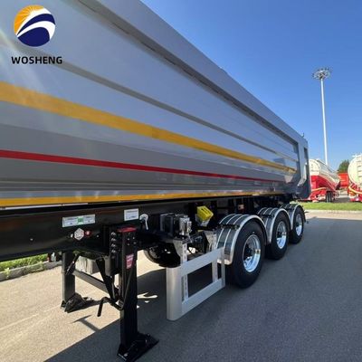 60 Tons 3 Axles 35 Cubic Meter U Shape Hydraulic Rear Unloading Semi-Trailer Dump Truck