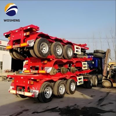Most Popular 2 3 4 Axles All Size Skeleton Semi Trailer for Various Types Containers