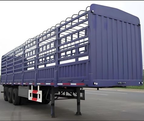 Multifunctional 3 Axle 4 Axle Side Fence Semi Trailer For Truck with Steel Structure