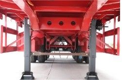 20ft 40ft Container Trailer 2 Axle 3 Axle 40T Skeleton Semi Trailer 12400x2500x1550mm