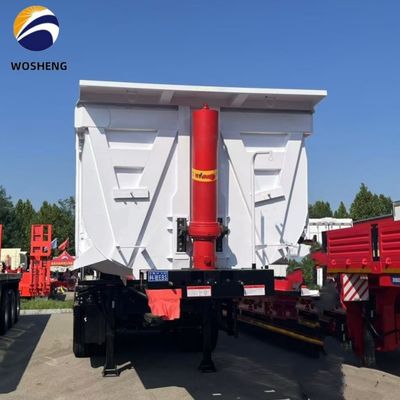 3 Axle 4 Axle Tipping Tipper Rear Dump Truck Semi Trailer 9800x2500x3500mm