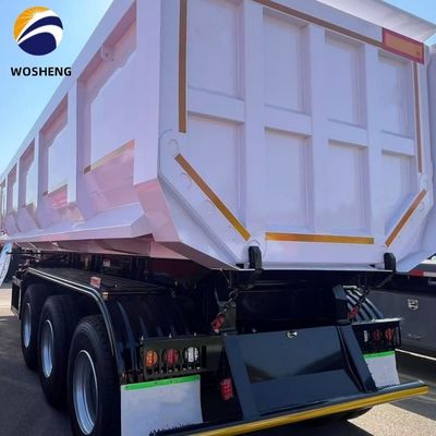 3 Axle 4 Axle Tipping Tipper Rear Dump Truck Semi Trailer 9800x2500x3500mm