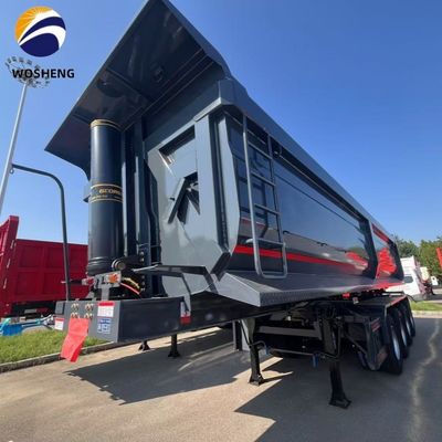 3 Axle 4 Axle Tipping Tipper Rear Dump Truck Semi Trailer 9800x2500x3500mm