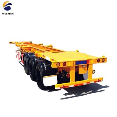 2 Axle 20FT Skeleton Frame Container Transportation Semi Trailer for Customer's Request