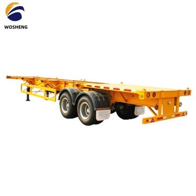 2 Axle 20FT Skeleton Frame Container Transportation Semi Trailer for Customer's Request