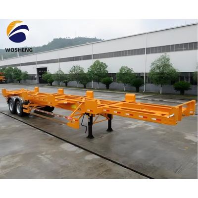 2 Axle 20FT Skeleton Frame Container Transportation Semi Trailer for Customer's Request