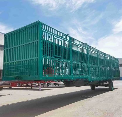 Sale Customized 3 Axles 20-40tons High Fence Semi Trailer for Livestock Farm Animals