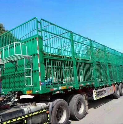 Sale Customized 3 Axles 20-40tons High Fence Semi Trailer for Livestock Farm Animals