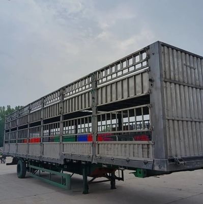 Sale Customized 3 Axles 20-40tons High Fence Semi Trailer for Livestock Farm Animals