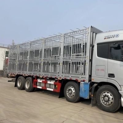 Vegetable Function 3 Axles FUWA High Fence Semi Trailer for Livestock Farm Animals