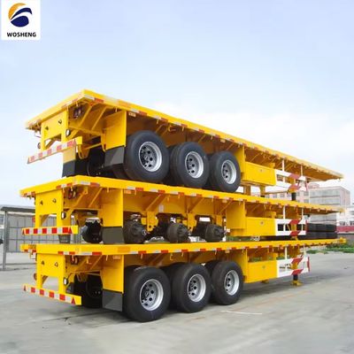 Max Payload of 100tons Semi-Trailer Ideal for Transporting 20ft 45ft 40ft Container