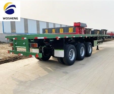 Max Payload of 100tons Semi-Trailer Ideal for Transporting 20ft 45ft 40ft Container
