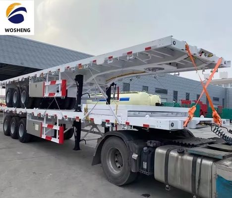 Max Payload of 100tons Semi-Trailer Ideal for Transporting 20ft 45ft 40ft Container