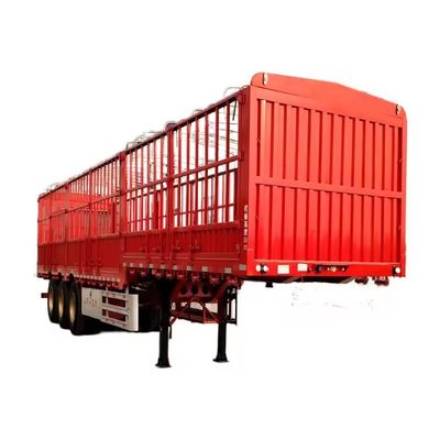 3 Axles Fence Cargo Trailer with Max Payload 100 ton and 13000*2550*2900mm Dimensions