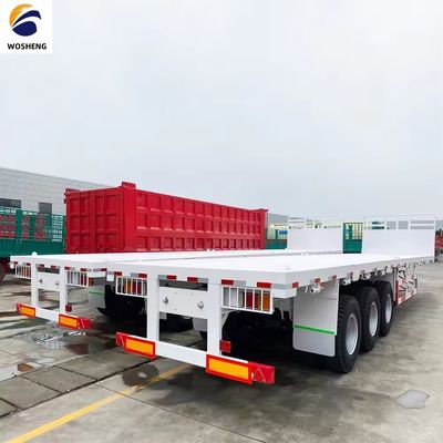 20/40/45ft Container Flatbed Semi Trailer with 2-3 Axles and Large Loading Capacity