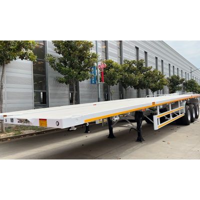 20/40/45ft Container Flatbed Semi Trailer with 2-3 Axles and Large Loading Capacity