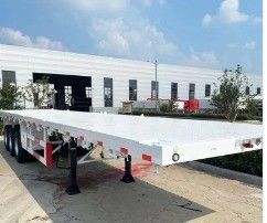 20/40/45ft Container Flatbed Semi Trailer with 2-3 Axles and Large Loading Capacity