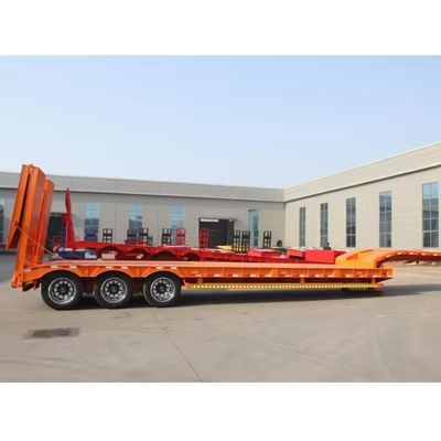 150 Tons Max Loading Lowbed Semi Trailer for Heavy Duty Transport Gooseneck King Pin