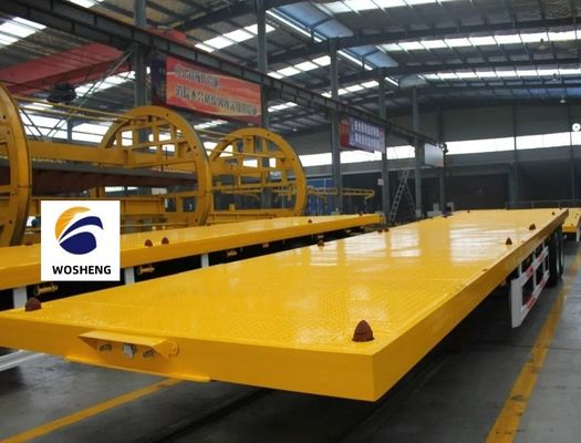 Lowest 30T-100T Semi-Trailer 20ft-45ft Container Truck 2-4 Axle Flatbed Rim 9.0-22.5