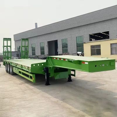 150T Max Payload Lowbed Semi Trailer Trucks Tractor Trailer with Heavy Duty Landing Gear