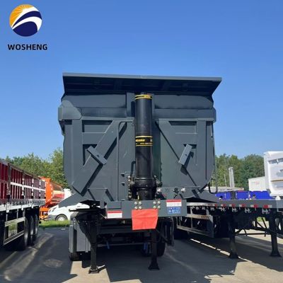 Steel 3 Axle 4 Axle Tipper Rear Dump Truck Trailer for Construction