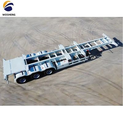 Mechanical Suspension Skeleton Container Trailer for 20ft 40ft 45ft Containers