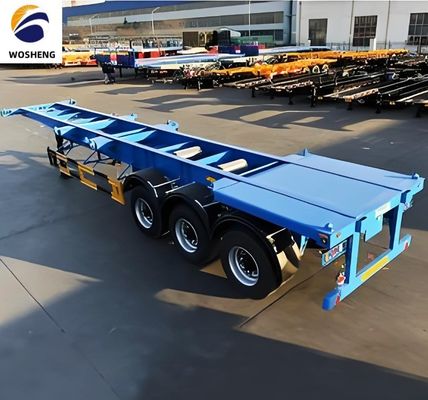 Mechanical Suspension Skeleton Container Trailer for 20ft 40ft 45ft Containers