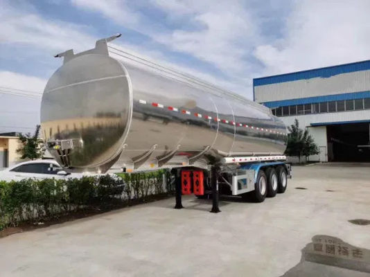 Standard 28 Ton Landing Gear Wosheng Semi-Trailer for Oil/Water/Milk/Gasoline Tank