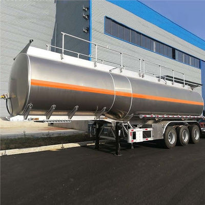 Standard 28 Ton Landing Gear Wosheng Semi-Trailer for Oil/Water/Milk/Gasoline Tank