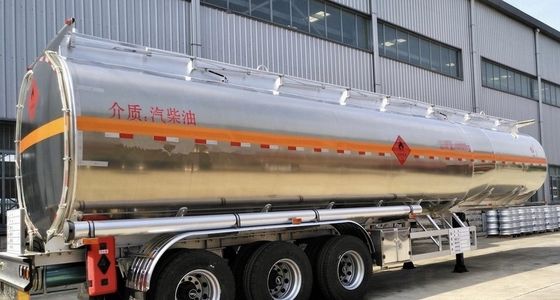 Standard 28 Ton Landing Gear Wosheng Semi-Trailer for Oil/Water/Milk/Gasoline Tank