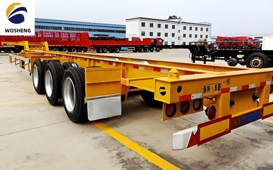 Mechanical Suspension Skeleton Container Trailer for 20ft 40ft 45ft Containers