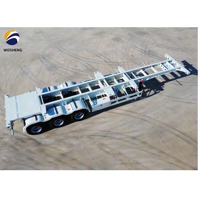 20ft 40ft 45ft Steel Skeleton Container Semi Trailer for Port Heavy Load Capacity