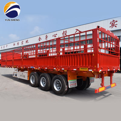 High Fence Semi Trailer 3/4 Axle Stake Type Truck Trailer with and Customization