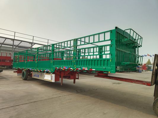 High Fence Semi Trailer 3/4 Axle Stake Type Truck Trailer with and Customization
