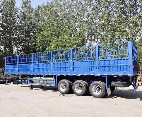 High Fence Semi Trailer 3/4 Axle Stake Type Truck Trailer with and Customization