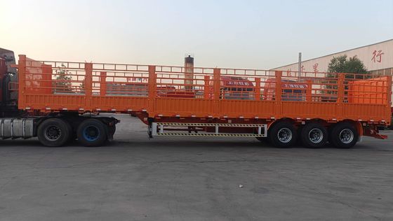 High Fence Semi Trailer 3/4 Axle Stake Type Truck Trailer with and Customization