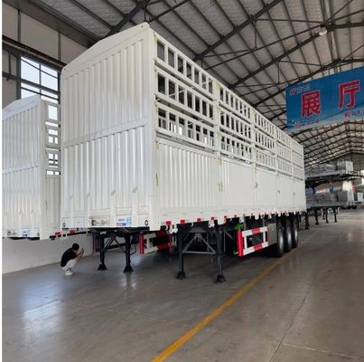 100Tons Max Capacity Fence Semi Trailer Heavy Duty Landing Gear 28T Good Performance