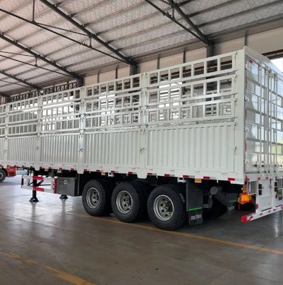 100Tons Max Capacity Fence Semi Trailer Heavy Duty Landing Gear 28T Good Performance