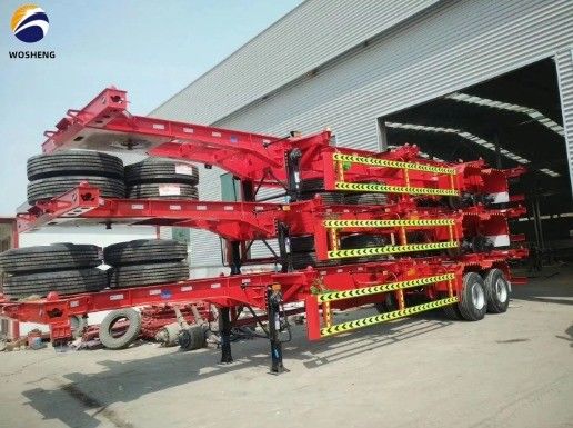 12400x2500x1550mm Chinese Customization Skeleton Semi Trailer for Container
