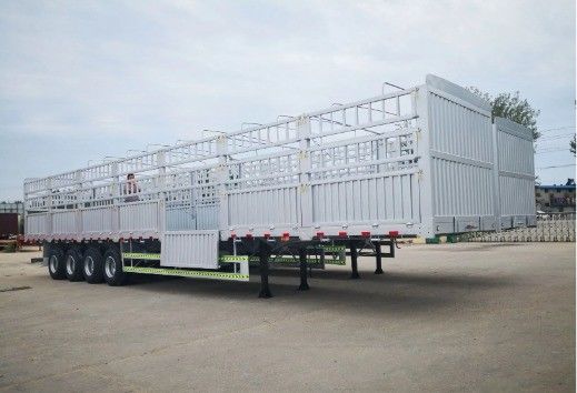 Customization 3 Axle 4 Axle Multifunction Detachable Fence Semi Trailer for Truck