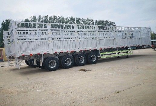 Customization 3 Axle 4 Axle Multifunction Detachable Fence Semi Trailer for Truck