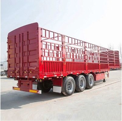 30-100 Tons Capacity Detachable Fence Semi Trailer Customer's Request Side Open Load