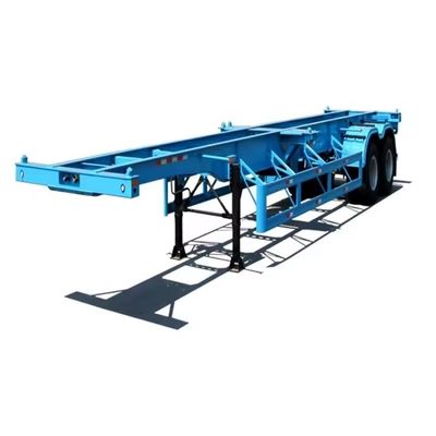 40ft 20ft Tri-Axle Container Trailer Skeleton Trailer with Heavy Duty Landing Gear 28t