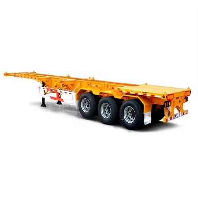 40ft 20ft Tri-Axle Container Trailer Skeleton Trailer with Heavy Duty Landing Gear 28t