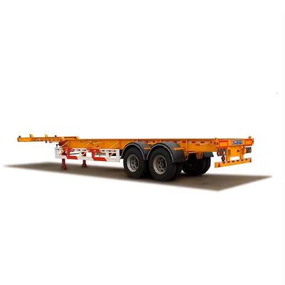 40ft 20ft Tri-Axle Container Trailer Skeleton Trailer with Heavy Duty Landing Gear 28t